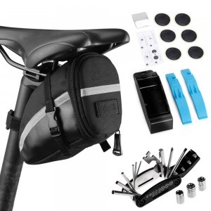 Bike Repair Tool Kits Bicycle Saddle Bag Cycling Seat Pack 16 in 1 Multi Function Repair Tool Kit