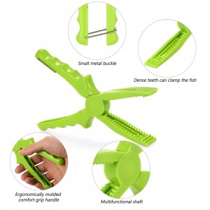 Lixada Fishing Pliers Gripper Fish Clamp Grip Catch and Release Tool Fish Body Holder Plastic Tool