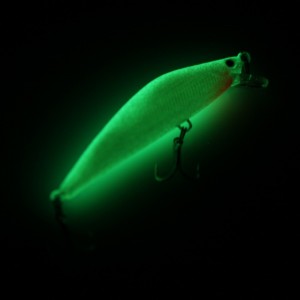3D Luminous Night Bait Minnow Lure Hard Bait Lure Fish Hook 82mm 8g Artificial Fishing Tackle Accessory With Two Triangle Hooks