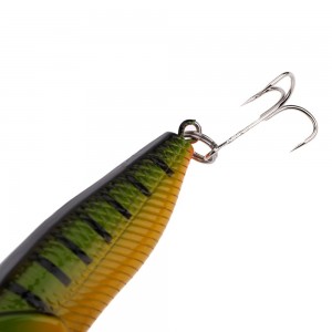 7cm 8.8g Popper Fishing Lure Hard Bait with Treble Hooks Fishing Tackle