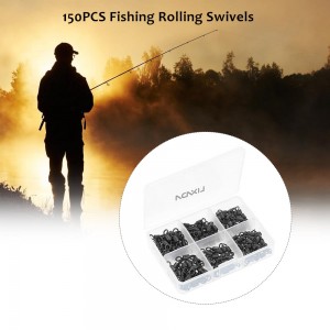 Lixada 150pc Fishing Swivels Rolling Swivel Connector