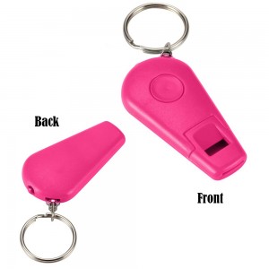 Mini Portable 3-in-1 LED Light Whistle Keychain Flashlight Whistle Light