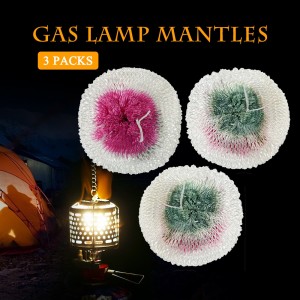 3PCS Camping Light Lamp Lantern Mantles Lampwick Tent Gas Lamp Cover Gauze