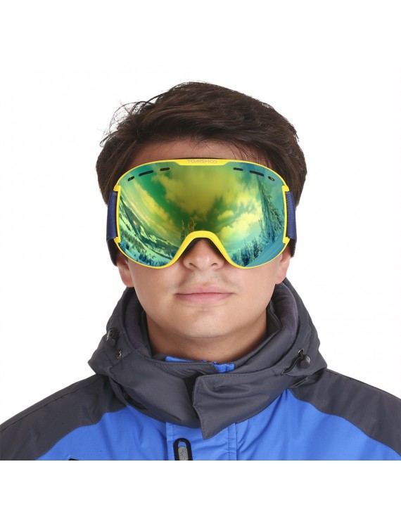 TOMSHOO OTG Winter Snow Sports Ski Goggles