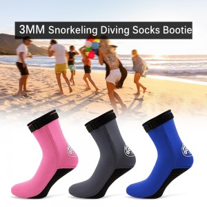 3MM Neoprene Diving Socks Boots Water Shoes Beach Booties Snorkeling Diving Surfing Boots for Men Women