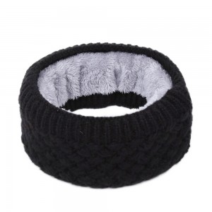 Winter Ribbed Knitted Circle Loop Ring Scarf
