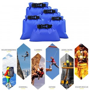 5 Pcs Outdoor Waterproof Storage Bags Dry Sacks Smartphone Camera Storage Bags for Drifting Water Sports