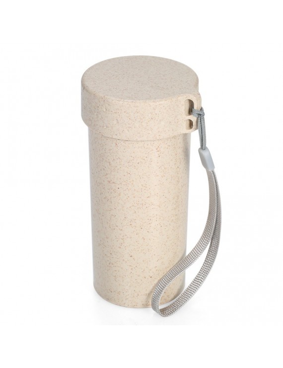350ml Portable Water Bottle Wheat Straw Water Cup Beverage Cup