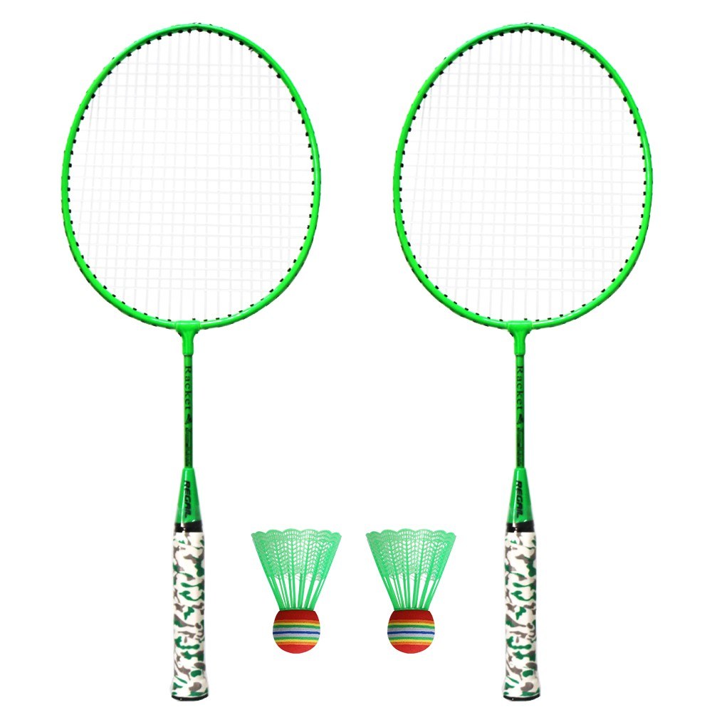 Delidraw Kinder Tennisschläger Set mit Shuttlecock Plus 2 Balls Kind Badminton Sport Spiel